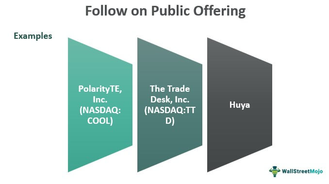 Follow-on Public Offering Examples