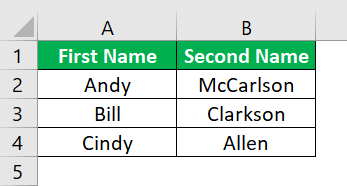 Separate Text In Excel Example - Step 4