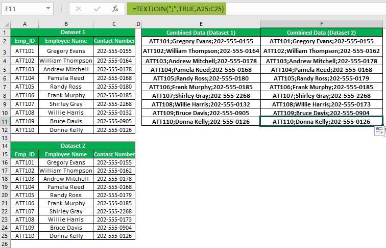 Go to Special Excel - Example 1 - Step 2 - Fill Handle