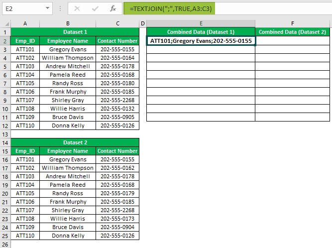 Go To Special Excel Example 1 - Step 1