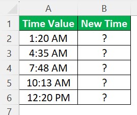 Minutes in Excel Example 1