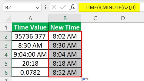 Minutes in Excel Example 2-2