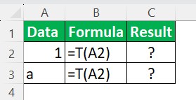 T Excel Definition 1