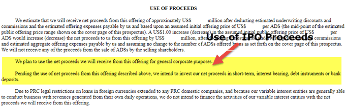 Use-of-IPO