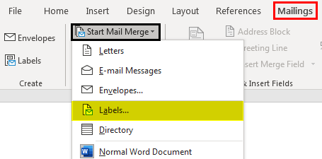 Print Labels From Excel - Example 3 - Step 3