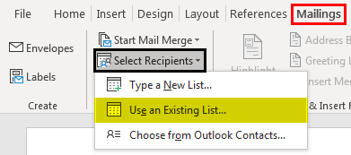 Print Labels From Excel - Example 3 - Step 4