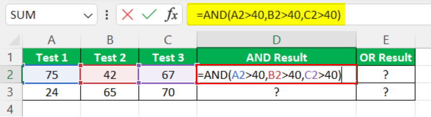 Match Multiple Criteria Excel - Example 3 - And Formula 