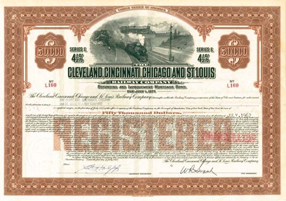 pictorial sample of a registered bond