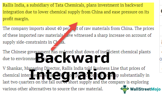 Backward Integration