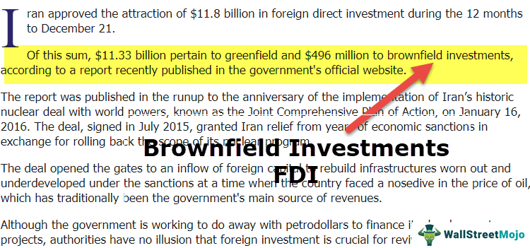 Brownfield Investment