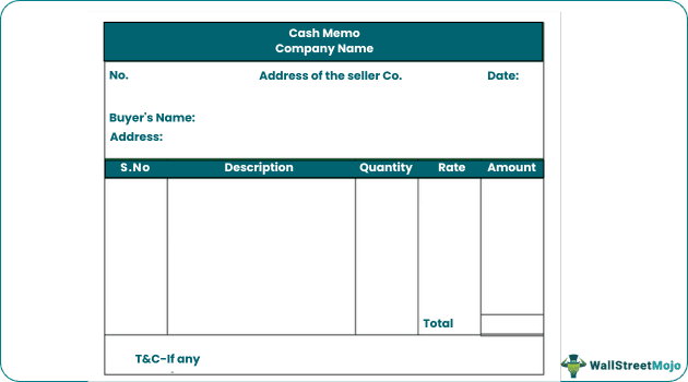 Cash Memo