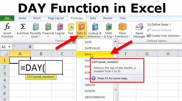 DAY Excel Function