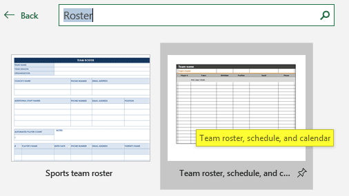 Excel Roster Online Template Method 1-2