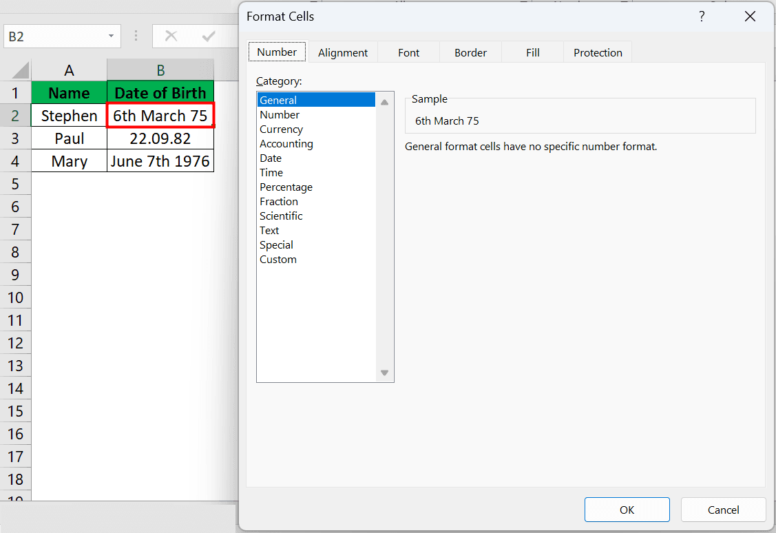 Format Cells in Excel FAQ 1-1