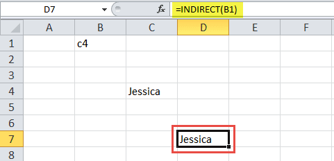 INDIRECT Function In Excel