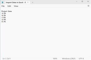 Import Data into Excel FAQ 1