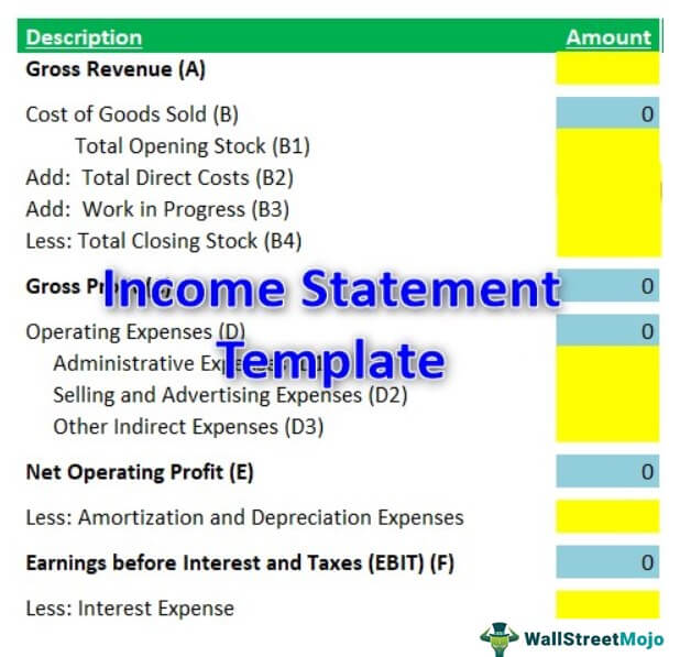 Income Statement Template