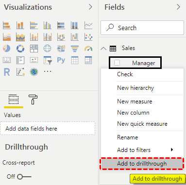 Power Bi drill through 1-13