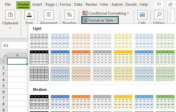 Shade Alternate Rows in Excel FAQ 1-1