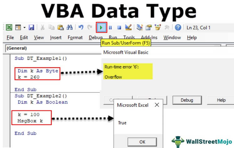 VBA Data Type