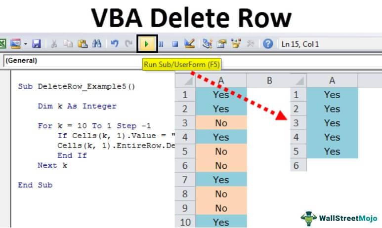 VBA Delete Row