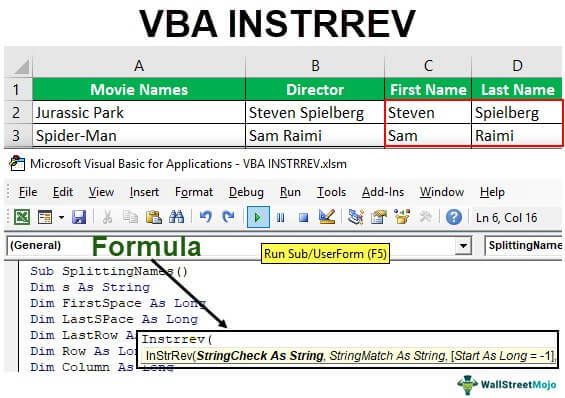 VBA INSTRREV