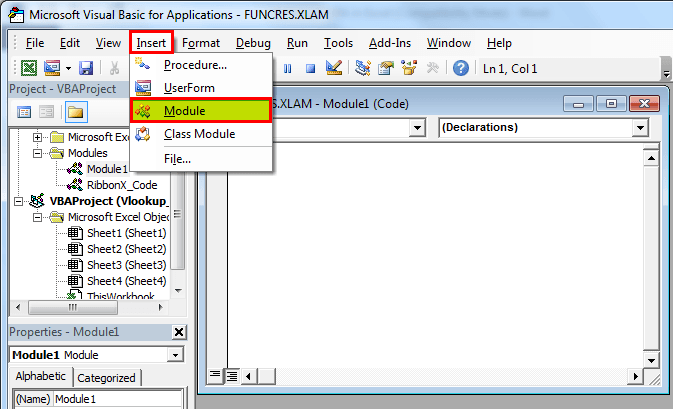 VLookup in VBA Excel Example 1-2