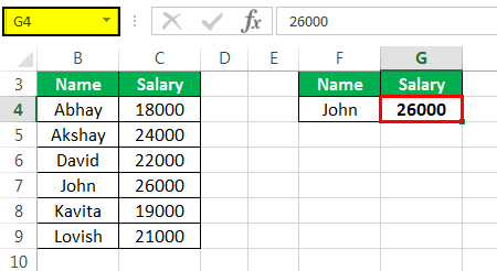 VLookup in VBA Excel Example 2-2