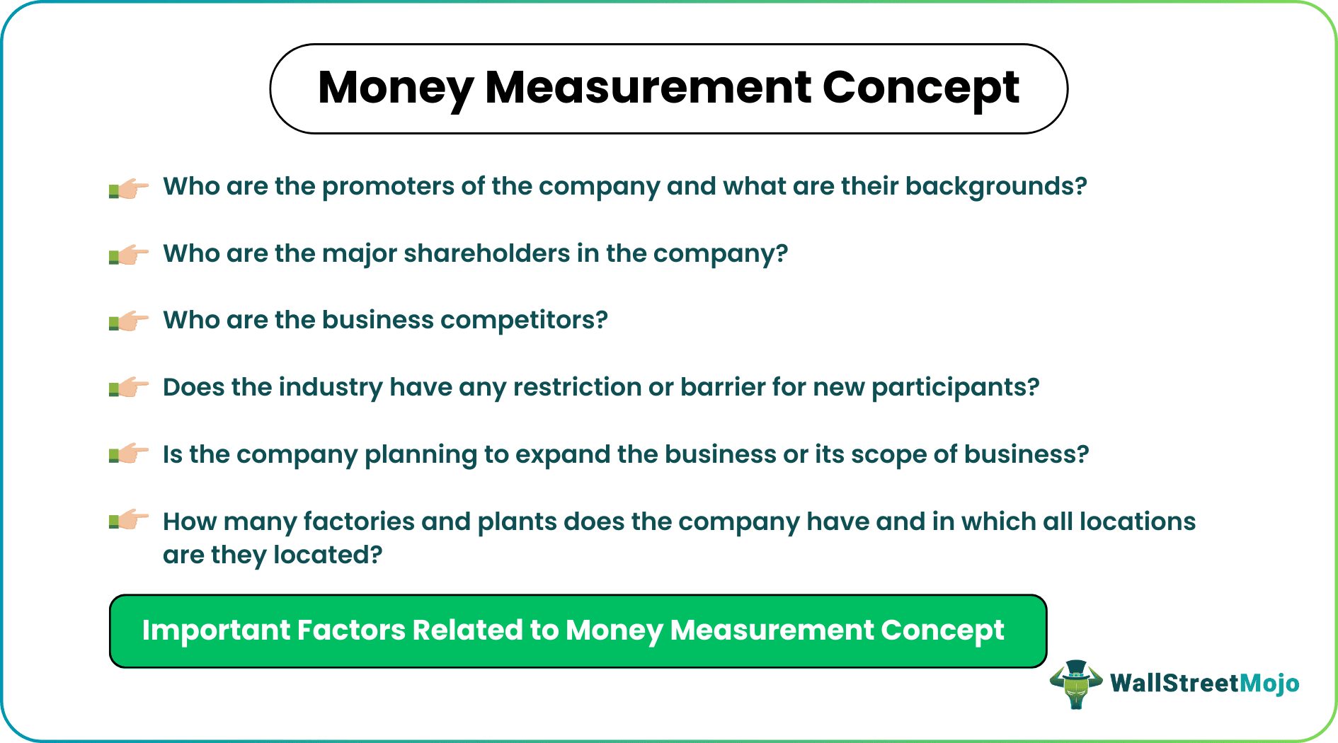 Money Measurement Concept